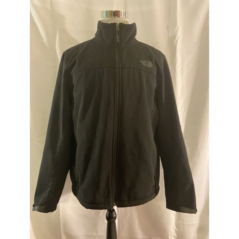 The North Face Windwall Soft Shell Jacket Fleece Lined Men’s XL Black Full Zip